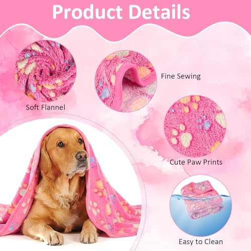 Dog Blankets for Medium Dogs, Premium Soft Dog Blankets for Small Dog - Image 3
