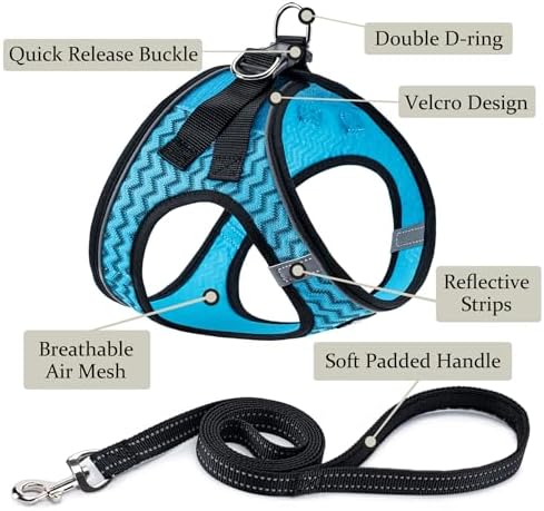 Dog Harness with Leash Set, Step-in Adjustable Puppy Pet Vest - Image 2