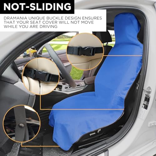 Waterproof Car Seat Cover Towel, Royal Blue - Image 6