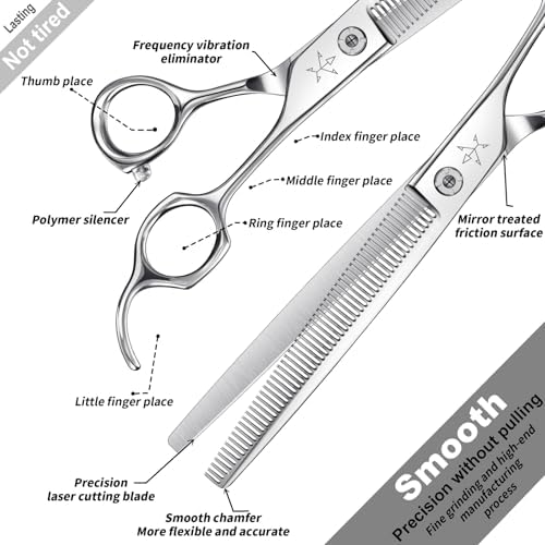 High-end Professional Dog Grooming Thinning Scissors Teeth Cutting Blending - Image 3