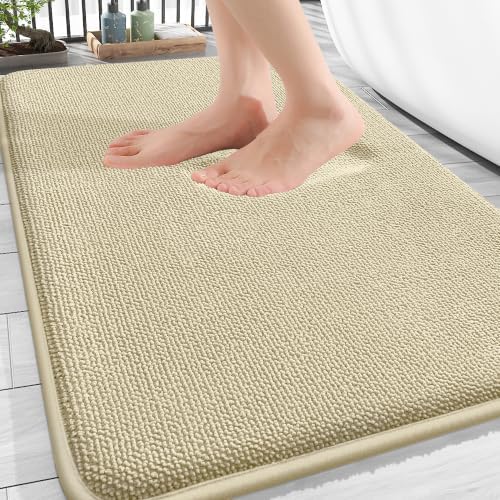 OLANLY Thick Memory Foam Bathroom Rugs 30x20, Soft Absorbent Bath Mat by OLANLY