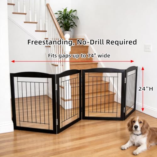 ZJSF Freestanding Foldable Dog Gate - Image 2
