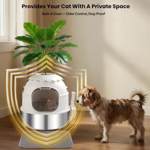 Hidden Litter Box, Stainless Steel Litter Box - Image 3