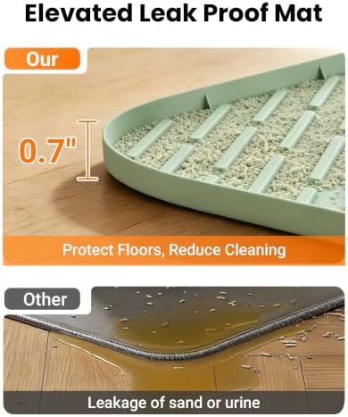 Cat Litter Mat, Silicone Waterproof Litter Trapping Mat - Image 6