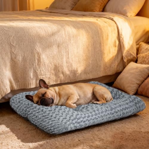 Dog Bed Medium Size, Plush Washable Pet Bed Mat, Dog Crate Bed 23"x 18" - Image 6