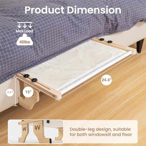 Woochpet Wooden Cat Window Perch - Image 2