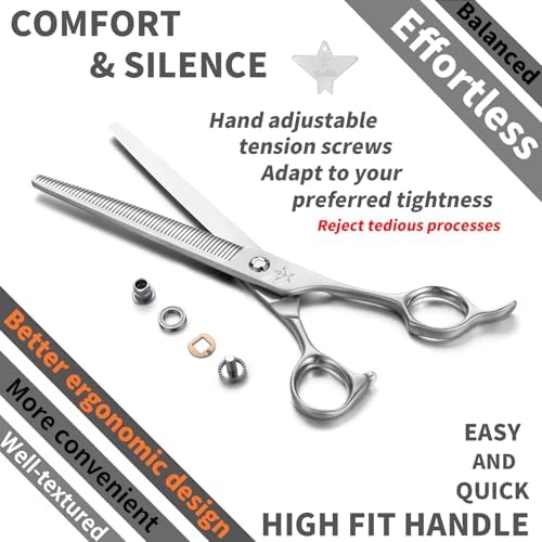 High-end Professional Dog Grooming Thinning Scissors Teeth Cutting Blending - Image 4