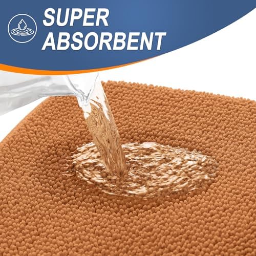 OLANLY Memory Foam Bathroom Runner Rug 44x24, Absorbent Long Bath Mat - Image 3