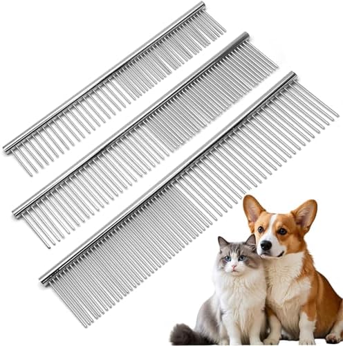 Biaungdo 3 Pcs 3 Size Dog Grooming Combs Set, Small & Middle & Big Sizes by Biaungdo