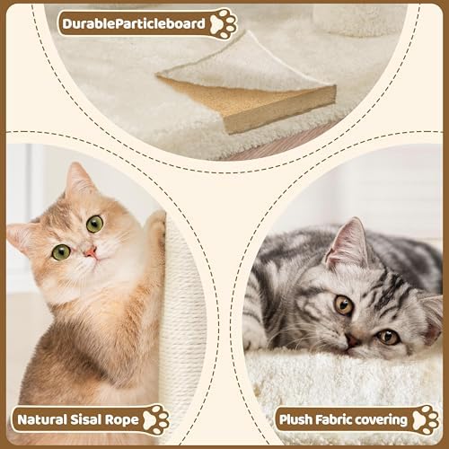 Yaheetech 23.5in Small Low-Profile Cat Tree Condo - Image 6