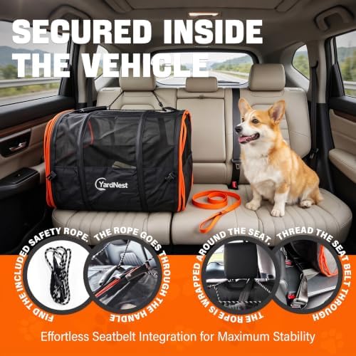 2-Pack Collapsible Dog Crates for Car Travel, Connectable - Image 5