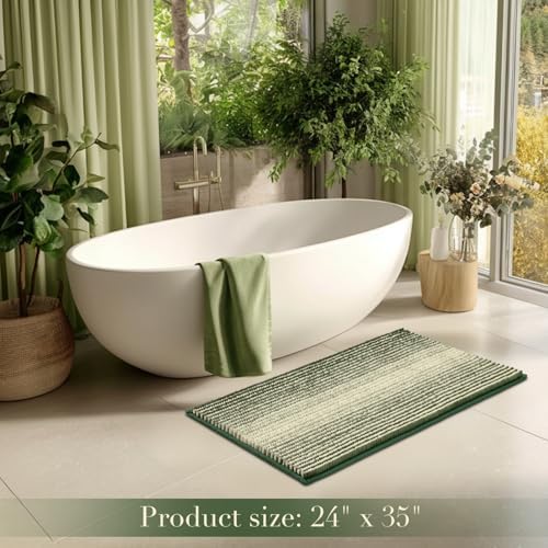 BSICPRO Large Bathroom Rugs, 24x36 Chenille Bath Mats - Image 6