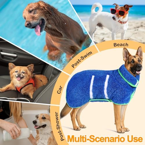 Unicorn Catcher Dog Bathrobe Super Absorbent Quick Drying Robe - Image 6