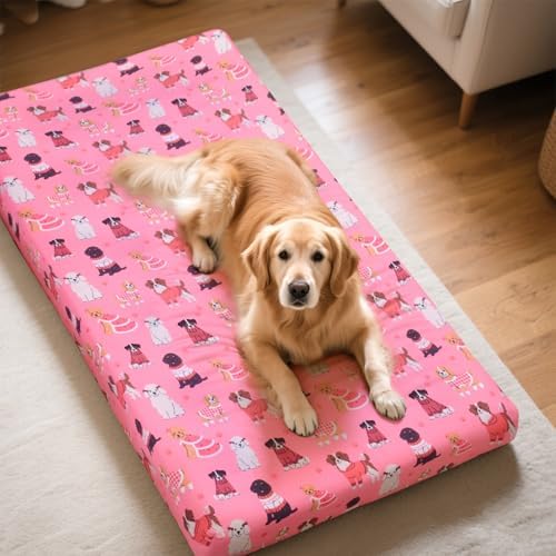 Replacement Dog Bed Covers Elastic Edged Washable 36" x 27" x 6" - Image 5