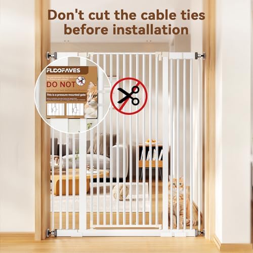 Fldofaves Extra Tall Pet Gate, Pressure Mounted Auto Close Dog Gate, Ultra - Image 5