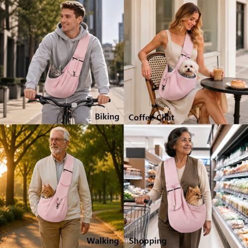 Dog Sling Carrier Adjustable Strap Bag - Image 5