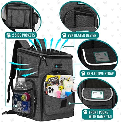 PetAmi Dog Backpack Carrier, Airline Approved 4-Way Entry Cat Bag - Image 4