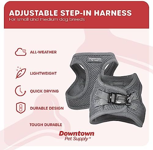 Downtown Pet Supply Step in Dog Harness No Pull, Light Gray - Image 3
