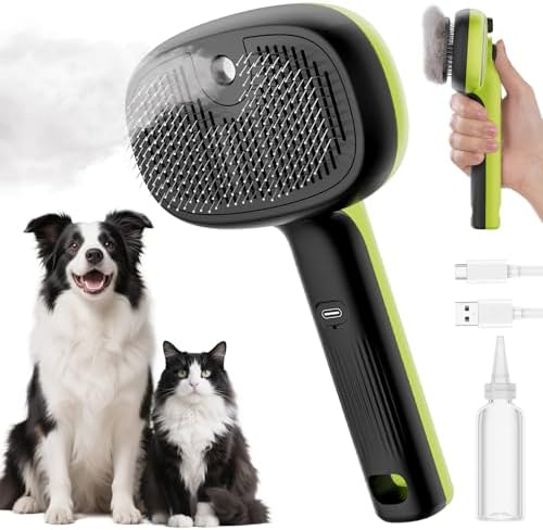 Pecute Self-Cleaning Steam Dog Cat Brush by pecute