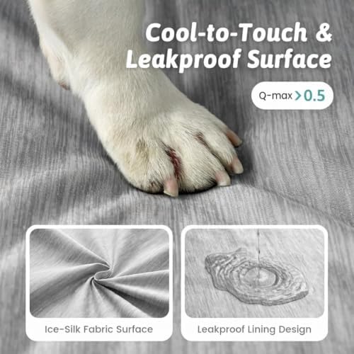 COZY KISS Cooling Orthopedic Dog Bed, Waterproof Lining - Image 4