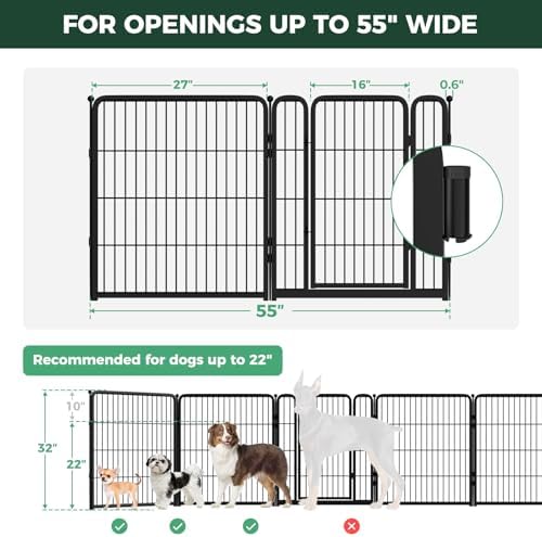 FXW Dog Gate, Extra Wide Adjustable - Image 6
