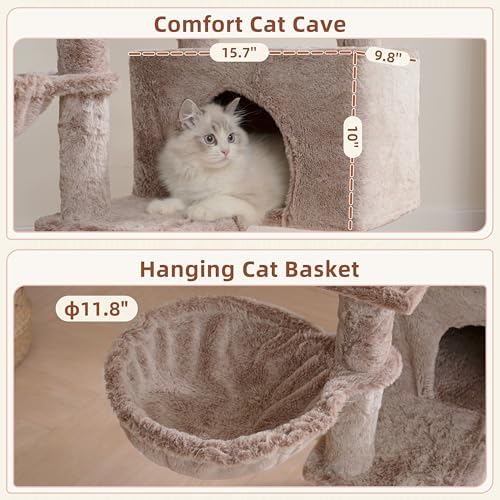 Gitelsnour Cat Tree Tower for Indoor Cat, Top Platform - Image 4