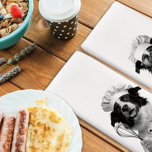 Dog Kitchen Towels Decor Set of 2 - Image 4