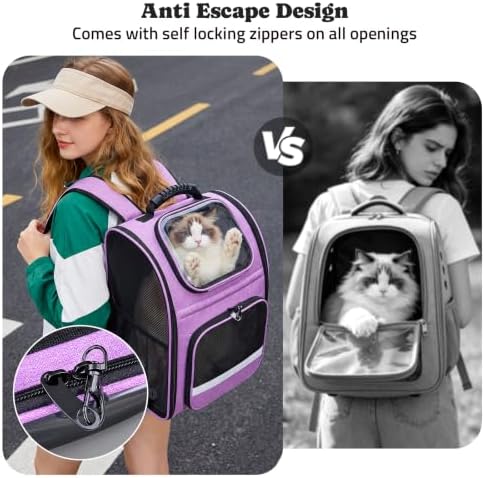Pawtners Cat Backpack Carrier, Bubble Backpack - Image 6