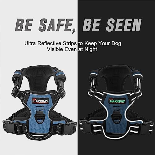 BARKBAY Dog Harness No Pull for Large Dogs Front Back Clips, Dog Vest - Image 5