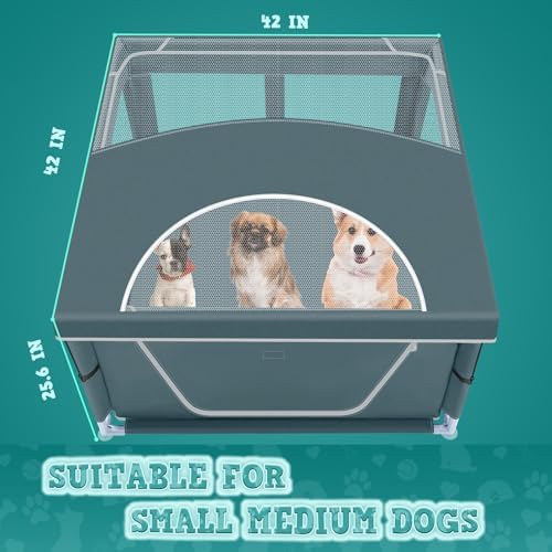 XVISHX 42x42 Inch Puppy Playpen - Image 7