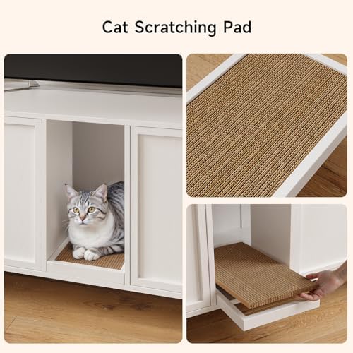 ONBRILL 63 Inches Cat Litter Box Enclosure - Image 5