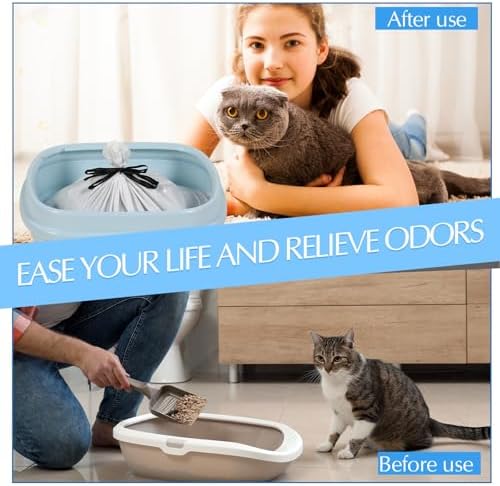 Jutom 14 Count Sifting Litter Box Liners, Cat Box Liners - Image 6
