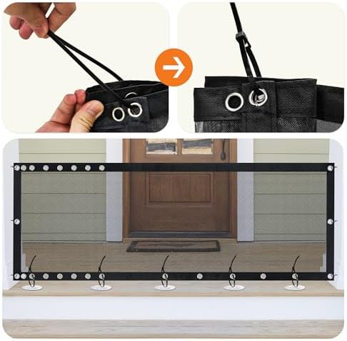 NWK 98’’ to 120’’Extra Wide Adjustable Pet Gate, 30’’ Tall - Image 3