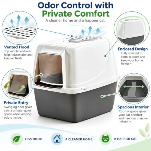 Large Enclosed Cat Litter Box - Image 2