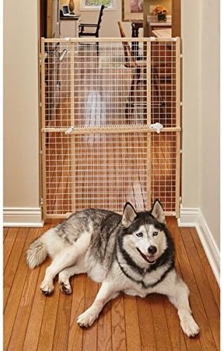 MidWest Homes for Pets Wire Mesh Pet Safety Gate, Dog Gate Expands From 29 - Image 2