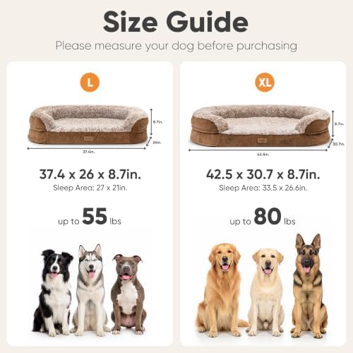 FUKUMARU X-Large Thickened Dog Couch Bed, Orthopedic, Waterproof & Washable - Image 6