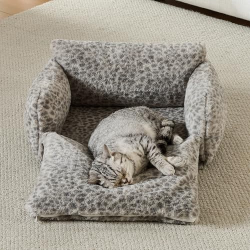 Hollypet Cat Bed Small Dog Orthopedic Couch Beds - Image 6
