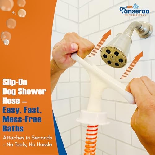 Rinseroo Dog Shower Attachment Hose – Slip-On Pet Sprayer - Image 3