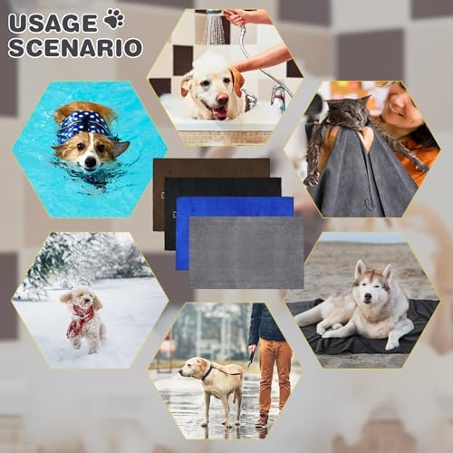 Chumia 4 Pcs Dog Towels for Drying, 30 x 50 Inch - Image 3