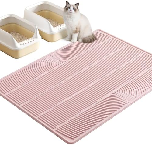 TRZZ XXL Cat Litter Mat, Large Silicone Waterproof Mat by TRZZ