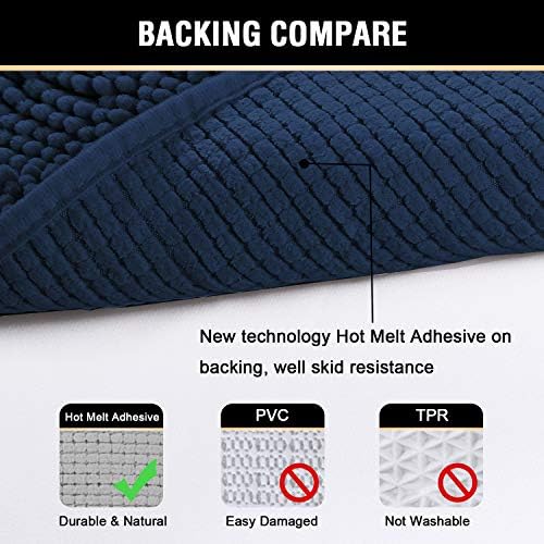 H.VERSAILTEX Navy Blue Bath Mats - Image 6