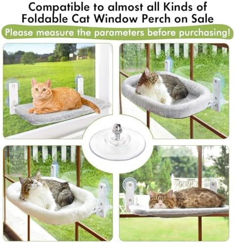 AMOSIJOY 4 Pack Cat Window Perch Strong Replacement Suction Cups - Image 6