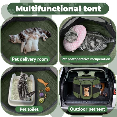 Persure Dog Cat Pet Playpen Puppy Crate Cage - Image 2