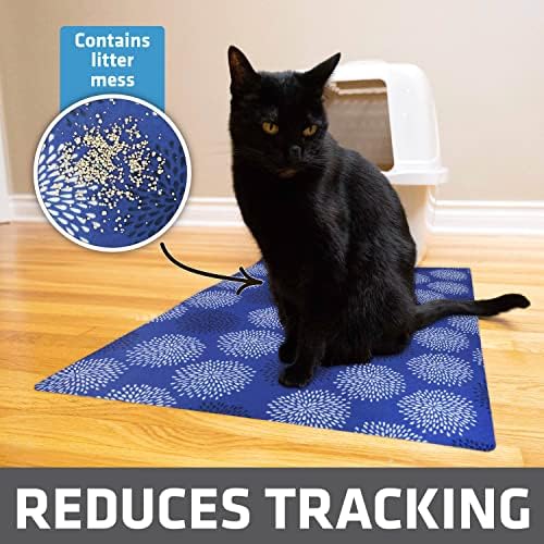 Drymate Cat Litter Box Mat, Litter Trapping Mat, Dark Blue - Image 2
