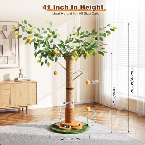 41" Tall Cat Scratching Post for Large Cats - Image 2