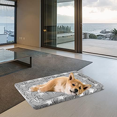 EMPSIGN Dog Crate Pad for 30"x20" Dog Crate, Star Pattern/Grey - Image 4