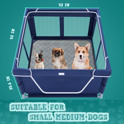 XVISHX 42x42 Inches Puppy Playpen - Image 7