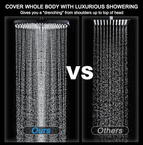Rain Shower Head with Handheld Showerhead - Image 6
