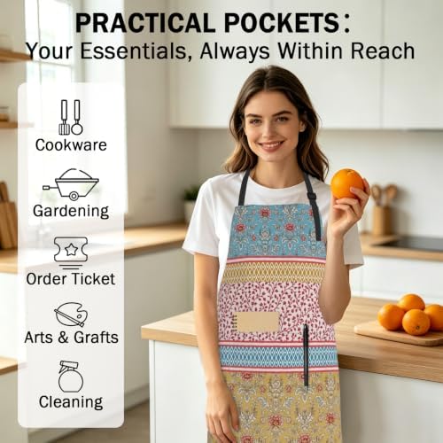 Art Apron with Pocket for Women Men - Image 6