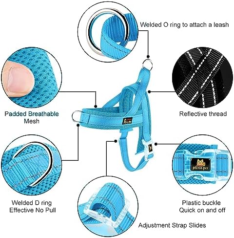Plutus Pet No Pull Dog Harness for Small Dogs, Breathable Mesh Padded - Image 2